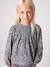 Girl's blouse with smocked sleeves ivory+pale pink+sage green+vanilla 