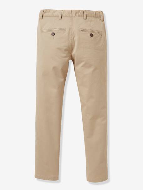 Boy's chinos Beige+Navy 