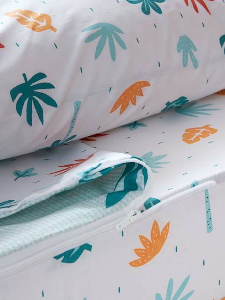 'Easy to Tuck-in' Ready-for-Bed Set with Duvet, JUNGLE PARTY Blue 