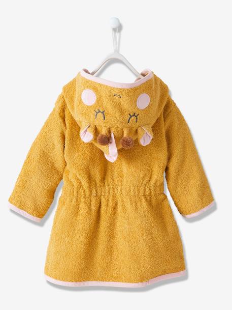 Giraffe Bathrobe for Baby Yellow/Print 