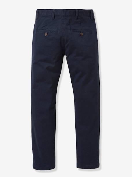 Boy's chinos Beige+Navy 