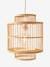 Wicker Cage Hanging Lampshade Brown 