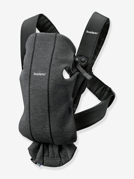 Mini Baby Carrier in 3D Jersey knit, by BABYBJORN Grey+Light Grey 