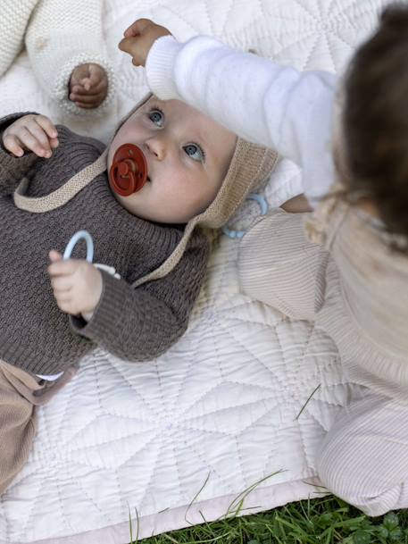 Pack of 2 Dummies, BIBS Colour, Size 2 from 6 to 18 mo. blush+Dark Grey+Ivory/Blush+Light Green+Red/Multi+sage green 