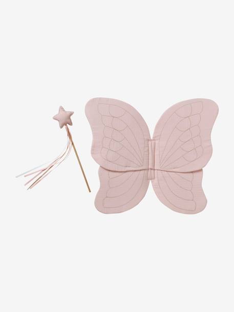 Butterfly Wings in Cotton Gauze + Magic Wand Pink 
