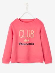 Sweatshirt with Message & Iridescent Details for Girls