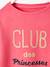Sweatshirt with Message & Iridescent Details for Girls Red 