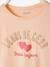 T-Shirt with Fun Message, for Girls Light Pink 