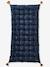 Floor Mattress with Tassels Dark Blue/Print 