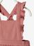 Dungaree Dress in Cotton Gauze, for Babies Pink 