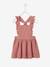 Dungaree Dress in Cotton Gauze, for Babies Pink 