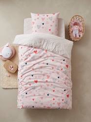 -Children's Duvet Cover + Pillowcase Set, Happy Hearts Theme, Basics