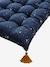 Floor Mattress with Tassels Dark Blue/Print 