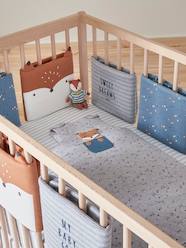 Bedding & Decor-Baby Bedding-Breathable Cot Bumper, BABY FOX Theme