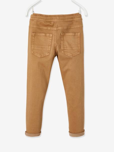 Coloured Trousers, Easy to Slip On, for Boys Beige+GREY DARK SOLID WITH DESIGN+night blue 