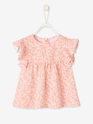 T-Shirt with Printed Flowers, for Babies