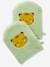 Pack of 2 Wash Mitts, Panda Dark Yellow+Green 
