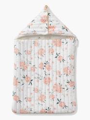 Baby-Outerwear-Baby Nest in Cotton Gauze, EAU DE ROSE Theme