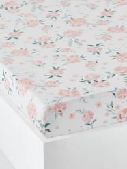 Bedding & Decor-Baby Bedding-Fitted Sheet for Babies, EAU DE ROSE Theme