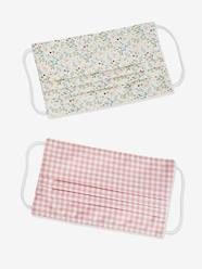 Pack of 2 Reusable Face Masks with Prints for Girls
