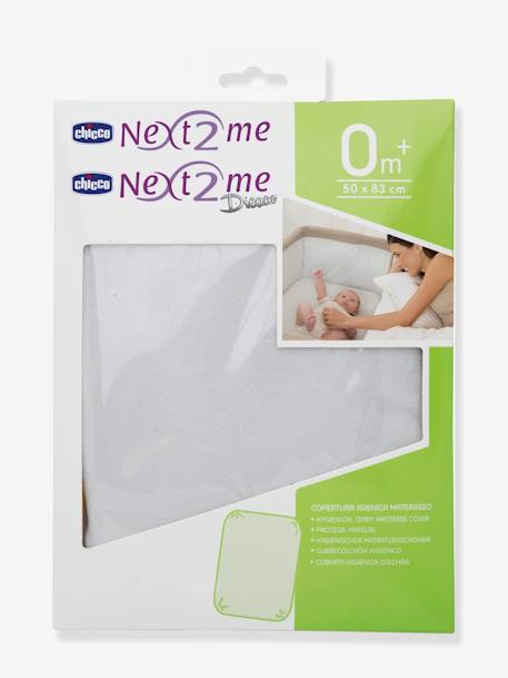 Mattress Cover for Next2Me Forever Progressive Cot, by CHICCO White 