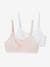 Pack of 2 Crop Tops in Microfibre for Girls Light Pink 