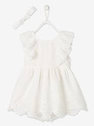 Occasion Wear Outfit for Babies: Dress, Bloomer Shorts & Hairband