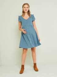 -Cotton Gauze Dress, Maternity & Nursing Special