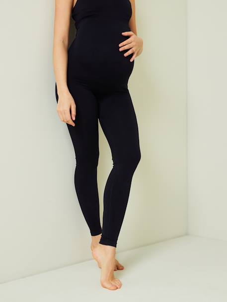 Seamless Leggings for Maternity Black 