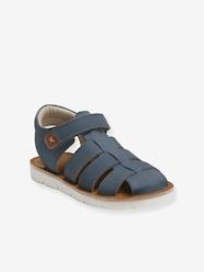 Leather Sandals with Touch Fastening Strap, for Baby Boys