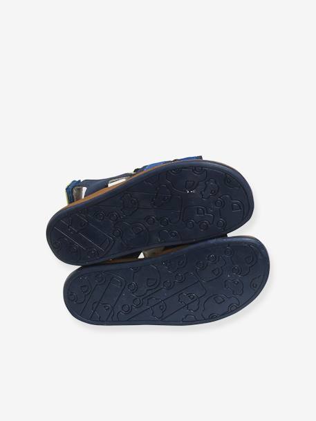 Touch-Fastening Sandals for Boys Blue+Dark Green+Grey Anthracite 