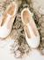 T-Strap Ballet Pumps for Girls Light Pink+White 