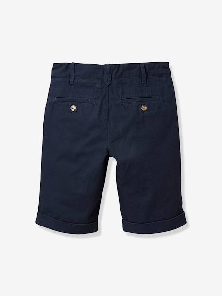 Boy's classic Bermuda shorts Navy+Sand 