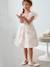 T-Strap Ballet Pumps for Girls Light Pink+White 