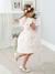 T-Strap Ballet Pumps for Girls Light Pink+White 