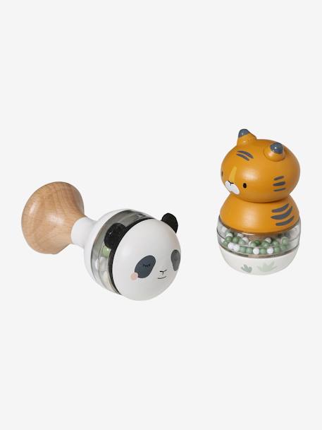 Early Learning Toy: Pack of 2 Rattles, Hanoi - FSC® Certified Green 