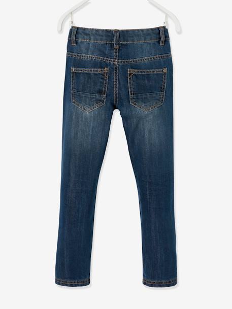 WIDE Hip, Straight Leg Indestructible MorphologiK Jeans for Boys Dark Blue 