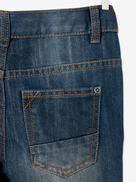 WIDE Hip, Straight Leg Indestructible MorphologiK Jeans for Boys Dark Blue 