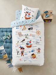 Children's Duvet Cover + Pillowcase Set, P for Pirate Theme