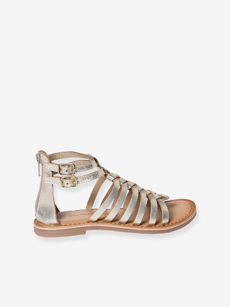 Leather Gladiator Sandals for Children, Designed for Autonomy 6497 