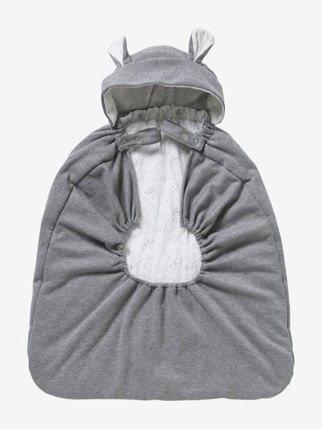 Baby Carrier Cover in Fleece Light Grey 