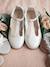 T-Strap Ballet Pumps for Girls Light Pink+White 