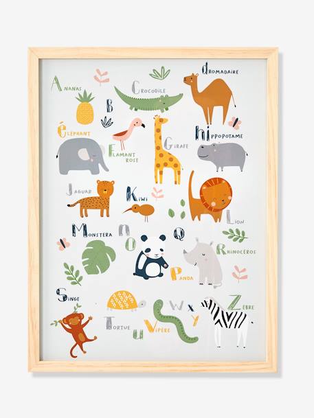 Jungle Alphabet Frame + Poster Multi 