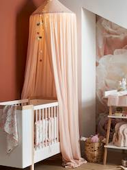 Bedding & Decor-Bed Canopy in Cotton Gauze, EAU DE ROSE Theme