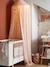 Bed Canopy in Cotton Gauze, EAU DE ROSE Theme cinnamon+Light Pink+sage green+sand beige 