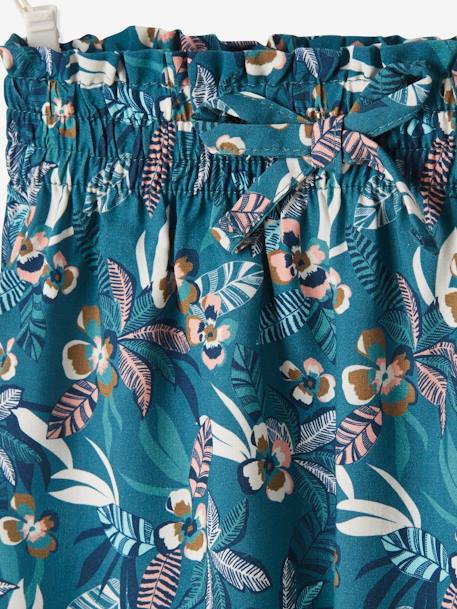 Loose-Fitting Printed Trousers, for Babies Dark Green/Print 