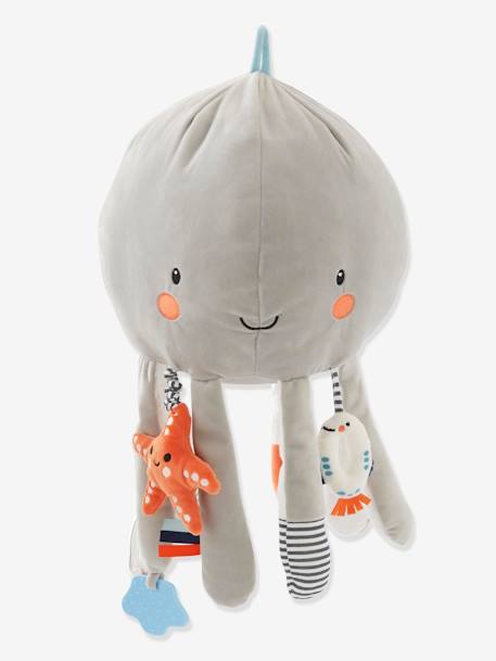 Soft Toy with Activities, Giant Octopus Grey 