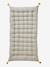 Floor Cushion with Tassels Light Grey/Print 