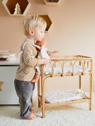 Doll Changing Table in Rattan