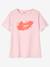 Family Team T-Shirt, Vertbaudet & Studio Jonesie Capsule Collection in Organic Cotton Light Pink 